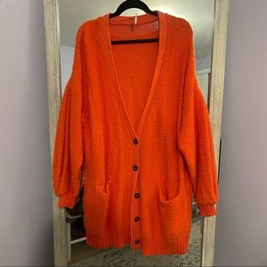 Free People Snow Drop Oversized Long Cardigan